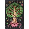 Buddha Bodhi Tree Poster Wall Hanging Handmade Cotton Tapestry 40"x30" inch VTrendz