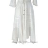 Long Sleeves Victorian Style Corset Dress with Georgette Lace & Threadwork VTrendz