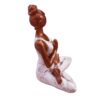 Yoga Women Meditating Statue Hand Painted 9.5" x 6.5" x 5" - Image 2