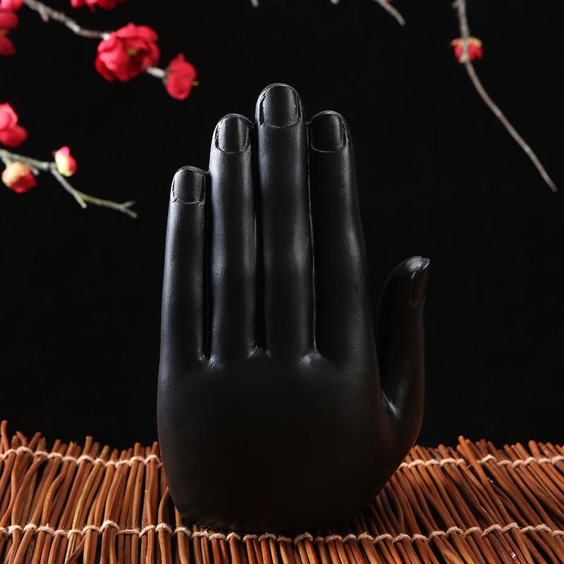 Buddha Hand Statue Handmade Resin Idol Figurine Statue Ornament Home, Office, Yoga, Meditation Room or Outdoor Decor - Image 2