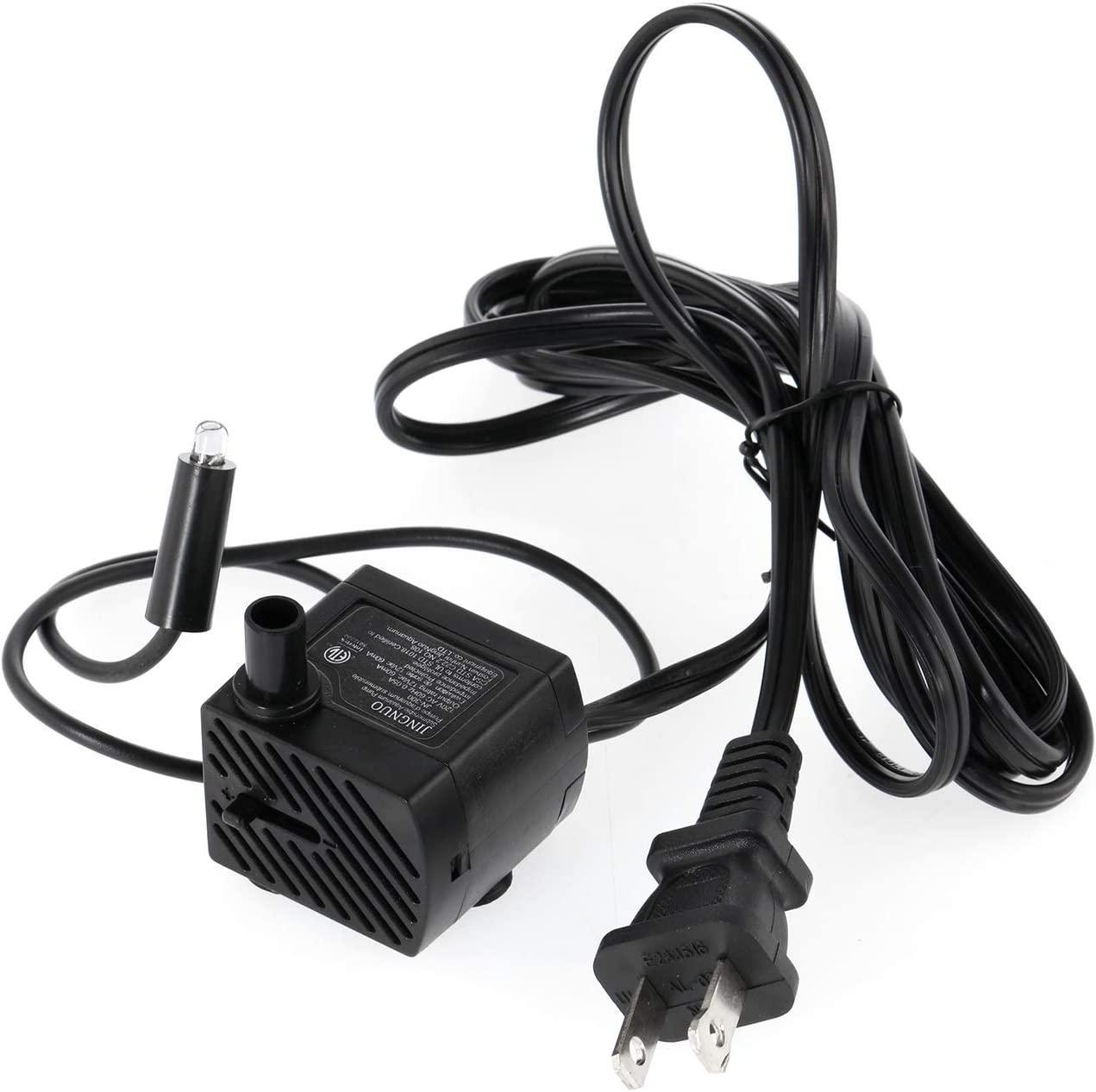 Submersible Fountain Pump with Mystical Single LED 57" Cord Replacement