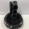 Cascading Fountain Black Ceramic Backflow Incense Holder Waterfall Incense Burner, Reflux Burner, Handmade Ceramic, Home Décor for Meditation, Mini-Zen Experience Size: 11.5*10*10 cm VTrendz