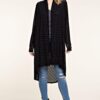 Rhinestone Bling Long Black Cardigan by Vocal VTrendz