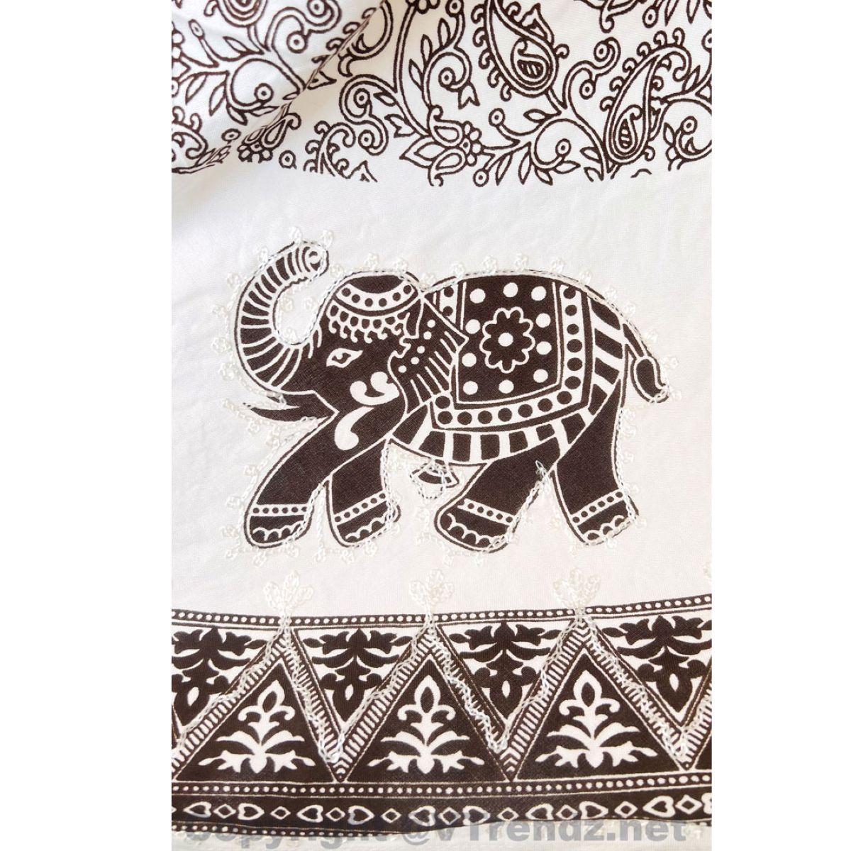 Batik Printed Short Scarf Dress with Adjustable Straps and Stretchable Back - Image 28