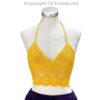 Crochet Bikini Top Circular Pattern Knit/ Crop Top/ Bra Top, Handmade, 1 Size Fits Most - Image 27