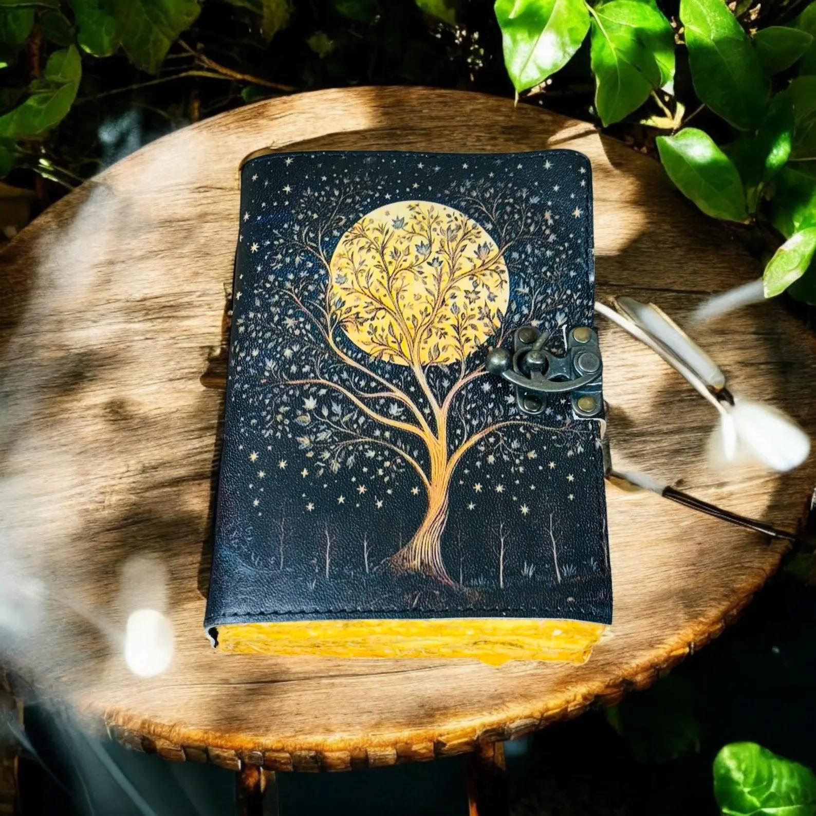 Golden Moon Tree of Life Journal | Your Celestial Chronicle