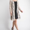 Natural Lace Jacket with Suede Button Trim by Vocal - Image 2