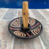 Peruvian Ceramic Burner Handmade 5" Diameter - Image 2