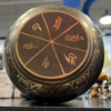 16cm / 6.3" Tibetan Antique Brass Dark Color Singing Chakra Meditative sound Bowl with Mantra Design for Meditation, Relaxation & Healing with Wooden Mallet Flat Bottom - Image 3