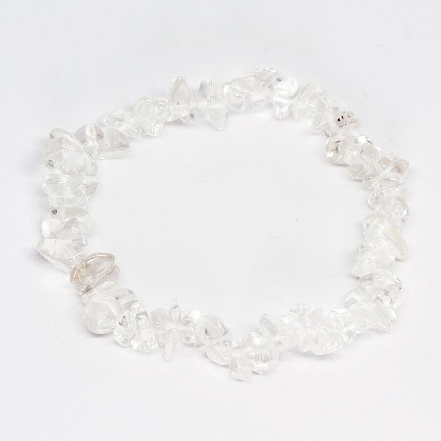 Clear Quartz Stone Chips Bracelet Natural Stones - Image 2