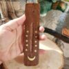 Moon Stars Natural Wood Ash Catcher (6"L) | Celestial Conduit VTrendz