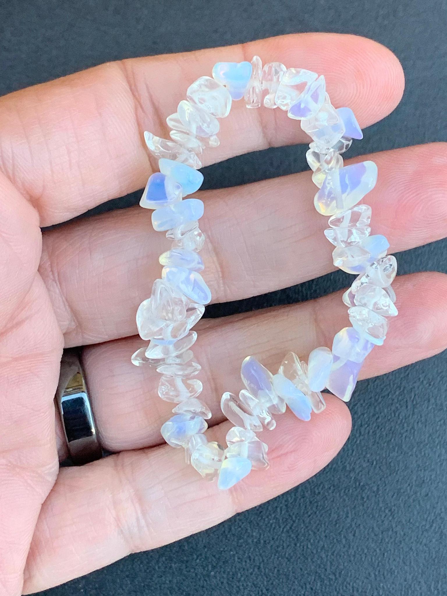 Opalite Stone Chips Bracelet: The Luminance of Transition