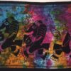 Two Elephant Tiedye Poster Wall Hanging Handmade Cotton Tapestry 40"x30" inch VTrendz