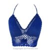 Crochet Bikini Top with Flowers Knit/ Crop Top/ Bra Top, Handmade, 1 Size Fits Most - Image 7