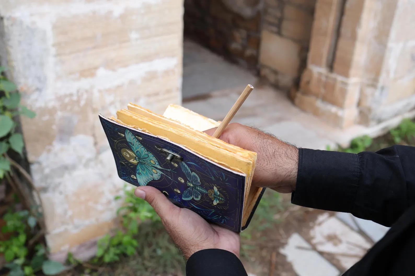 Celestial Moth Leather Journal | A Grimoire for Transformation - Image 3