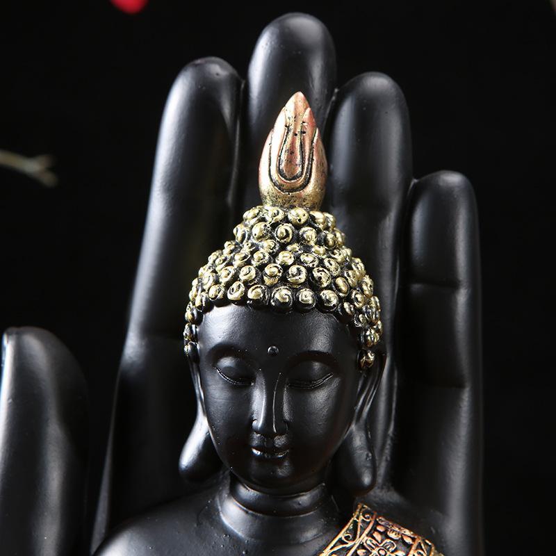 Buddha Hand Statue Handmade Resin Idol Figurine Statue Ornament Home, Office, Yoga, Meditation Room or Outdoor Decor - Image 3