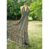 Silk Scarf Maxi Dress with Dori Ties & Open Back VTrendz