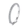 Three Plated Color Metal Zircon Micro Inlay Finger Ring VTrendz