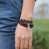 Music Notes Leather Bracelet Sets Unisex / Men Jewelry Vintage Classic Retro Bracelets - Image 2