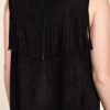 SUEDE VEST WITH FRINGE By Vocal - Image 5