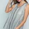 IM1719T-Vocal WS Top With Rhinestones white/Black VTrendz
