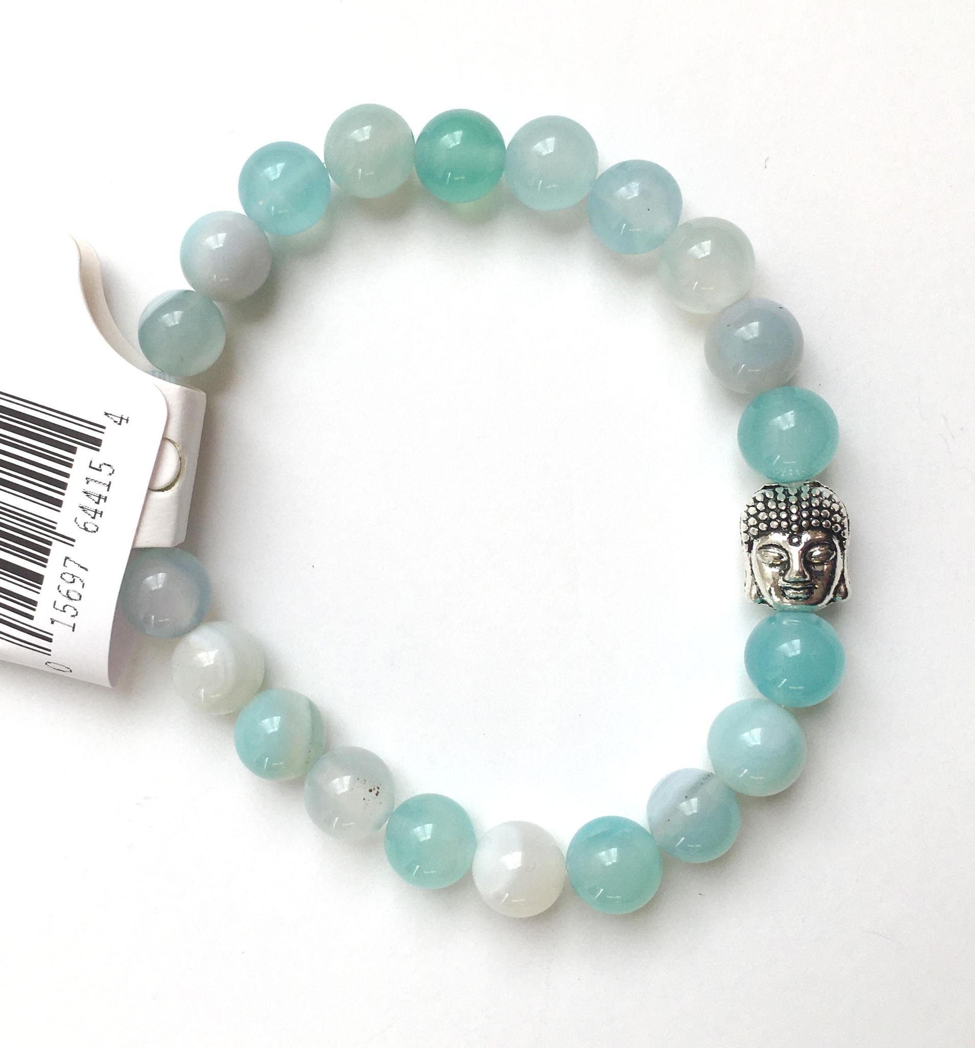 Blue Aqua Chalcedony Natural Stone Bracelet: The Speaker’s Stillness & Serene Flow