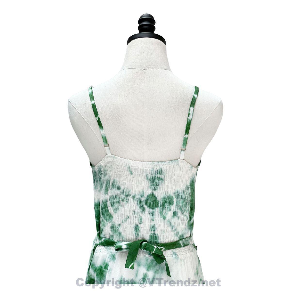 2 Layer Tie Dye Handkerchief Dress with Front Corset & Adjustable Straps - Image 18