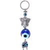 Butterfly with Evil Eye Keychain, Handmade VTrendz