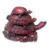 Red Feng Sui Three Tiers Tortoise 3.5"x 4.75"x 2.75" - Image 3