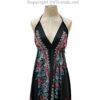 Jamawar Scarf Dress Dori with Halter Neck & Back Ties VTrendz