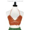 Crochet Bikini Top Circular Pattern Knit/ Crop Top/ Bra Top, Handmade, 1 Size Fits Most - Image 32