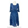 Long Sleeves Victorian Style Corset Dress with Georgette Lace & Threadwork VTrendz