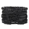 Nautical Compass Leather Bracelet Sets Unisex / Men Jewelry Vintage Classic Retro Bracelets - Image 2