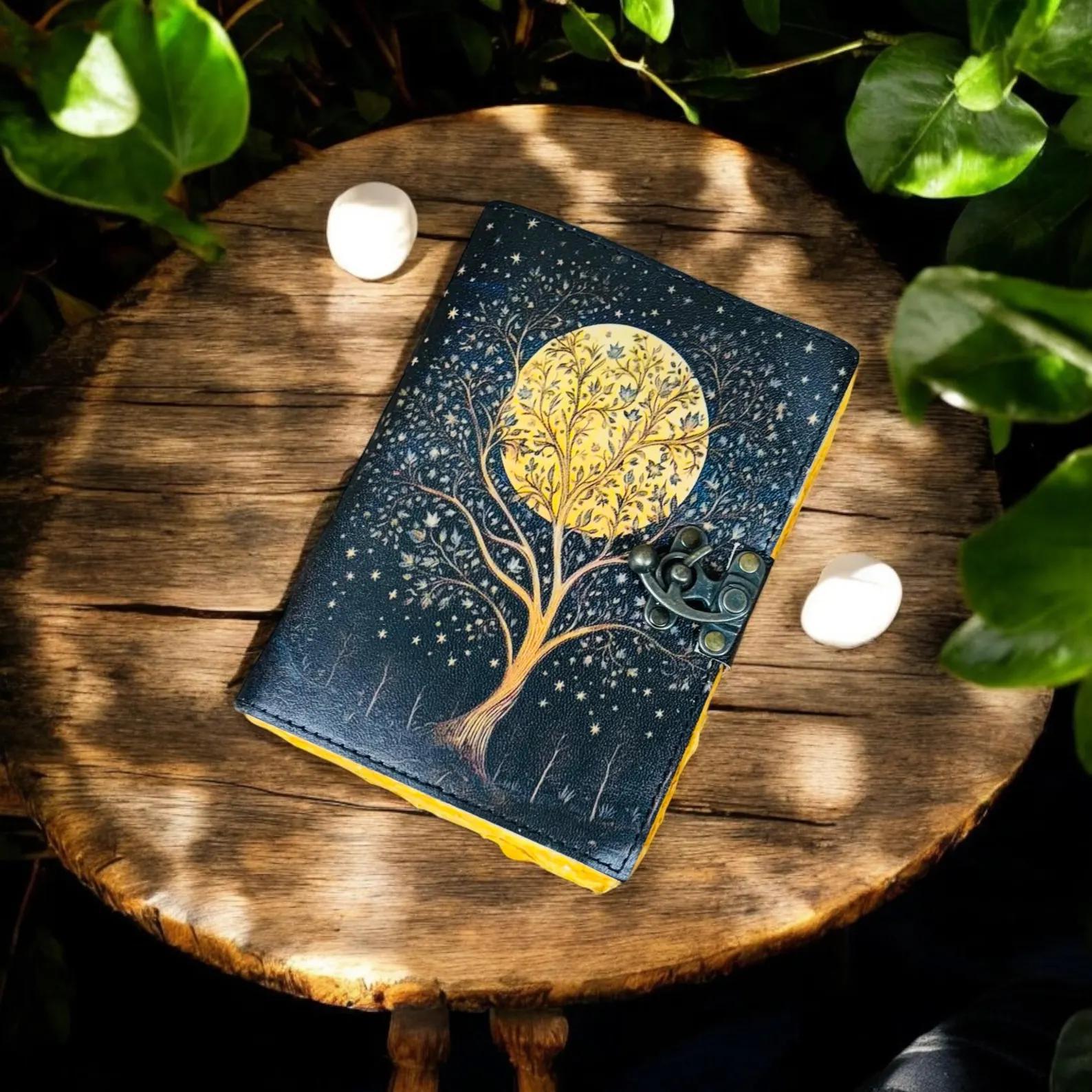 Golden Moon Tree of Life Journal | Your Celestial Chronicle - Image 2