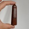 Mahogany Obsidian Obelisk Tower: Jumbo Healing Wand for Grounding & Protective Strength VTrendz