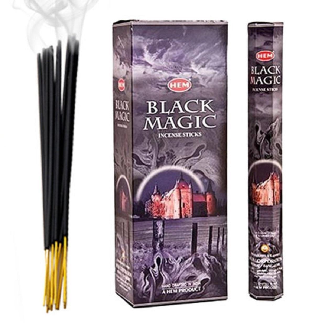 HEM Black Magic Incense Sticks for Protection and Grounding Rituals