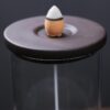 Crystal Falls Backflow Incense Burner with LED Light Ceramic Backflow Incense Holder Waterfall Incense Burner, Reflux Burner, Handmade Ceramic, Home Décor for Meditation, Mini-Zen Experience Size: 8.8 x 18 cm VTrendz