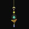 Rainbow Crystals Suncatcher with Sun, Moon & Butterfly Design 14"L VTrendz