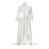 Long Sleeves Victorian Style Corset Dress with Georgette Lace & Threadwork VTrendz