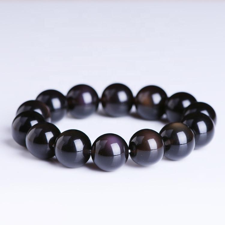 Obsidian Natural Stone Bracelet: The Mirror of Truth - Image 5