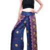 Indigo Blue Open Leg Thai Palazzo Pants VTrendz