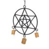 Pentacle Triquetra & 7-Point Star Wind Chime 24" - Image 2