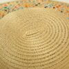 Summer Straw Hat with Colorful Brim and Linen Ribbon Panama Sunshade Woven Trendy Beach Hat;  Adult One Size Fits Most (22-23 inches), adjustable size - Image 6