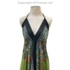 Jamawar Scarf Dress Dori with Halter Neck & Back Ties VTrendz