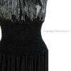 Long 8-Kali Embroidered Maxi Dress with Stretch Sleeves VTrendz