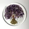 Orgone Coaster / Disc / Plate with Natural Stone Tree of Life Amethyst 3.5" inch diameter VTrendz