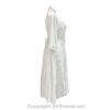 Long Sleeves Victorian Style Corset Dress with Georgette Lace & Threadwork VTrendz