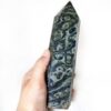 Kambaba Jasper Obelisk Tower: Jumbo Healing Wand for Ancient Grounding & Peace VTrendz