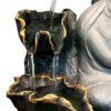 Resting Buddha with Leaves & LED Antique Resin Tabletop Waterfall Fountain - Image 2