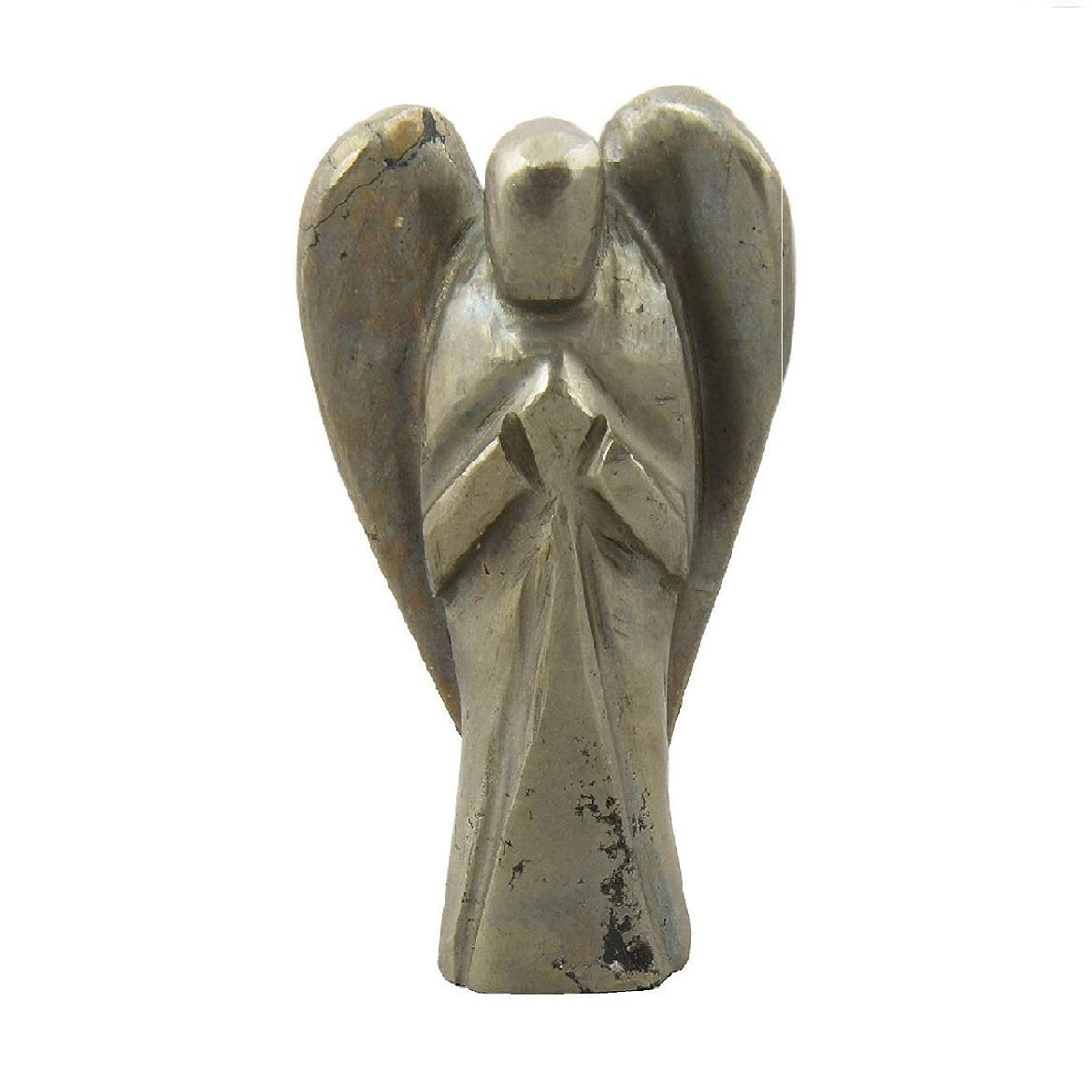 Pyrite Crystal Guardian Angel Protection Pocket Angel, Approx. 2-3 Inch - Image 4